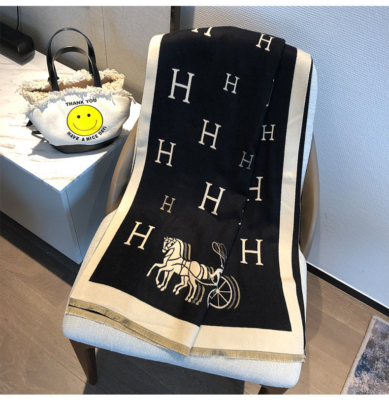 普通时尚款A咖围巾