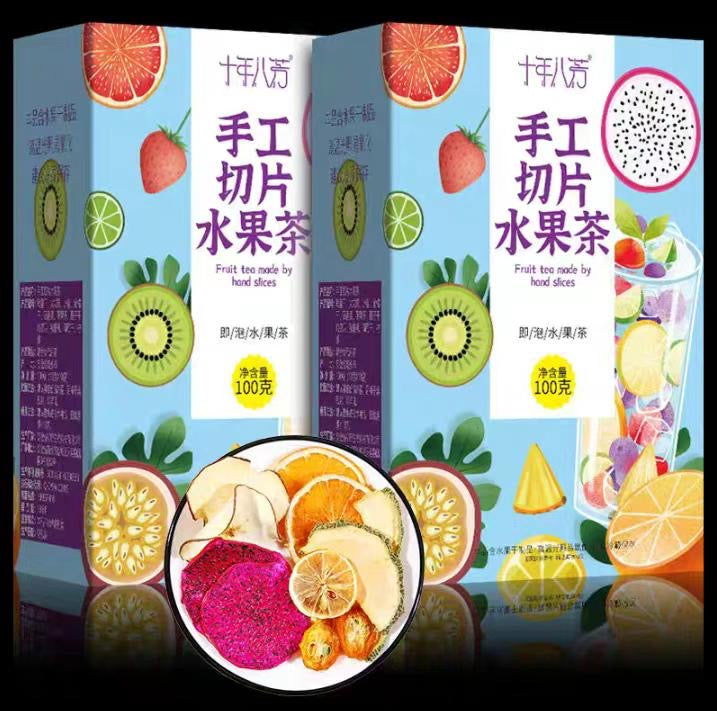 切片水果茶,2盒送水壶